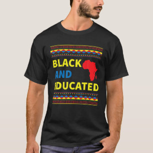 Camiseta Black History Hoodie Black E Educated African Co