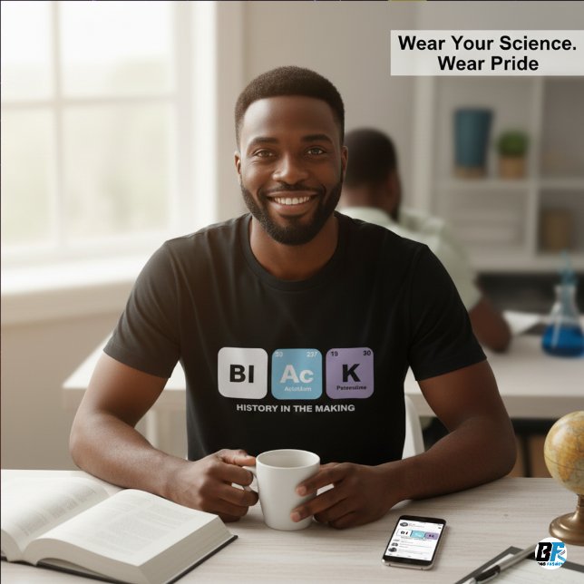 Camiseta Black History In The Making Periodic Table Science (Criador carregado)