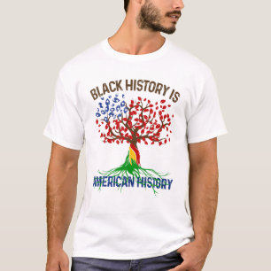 Camiseta Black History Is American History Afican Roots Mel