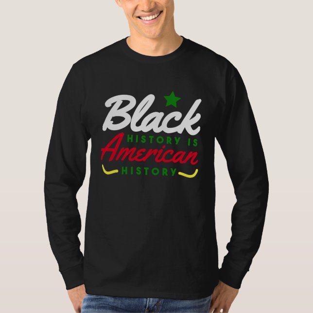 Camiseta Black History Is American History BHM (Frente)