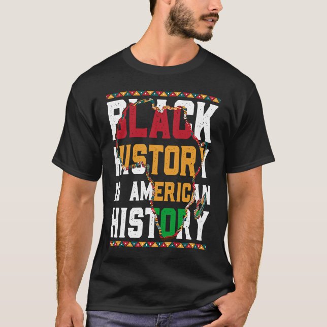Camiseta Black History is World History USA African (Frente)
