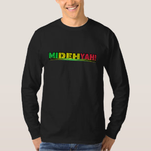 Camiseta Black History Jamaican Patois Mi Deh Yah Slogan