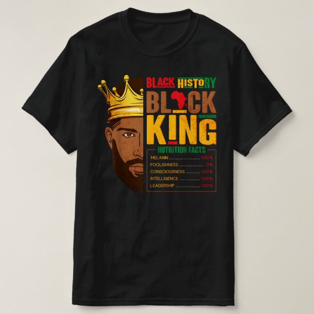 Camiseta Black History King (Frente do Design)