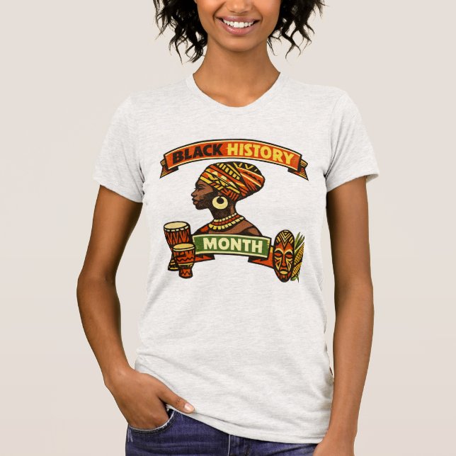 Camiseta Black History Month 100th Anniversary T-Shirt (Frente)