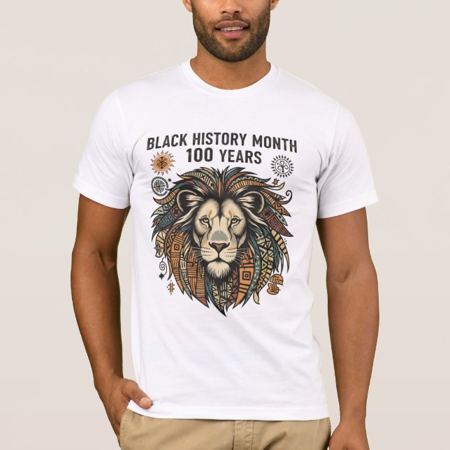 Camiseta Black History Month 100th Anniversary T-Shirt (Frente)