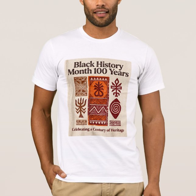 Camiseta Black History Month 100th Anniversary T-Shirt (Frente)