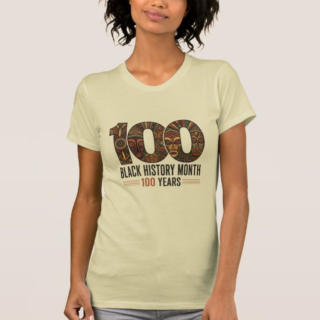 Camiseta Black History Month 100th AnniversaryT-Shirt (Frente)