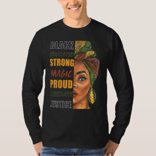 Camiseta Black History Month 2022 Strong Black Women Melani