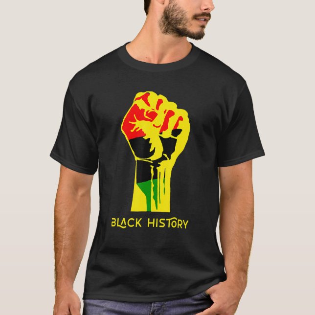 Camiseta Black History Month 2023 African American Pride Po (Frente)