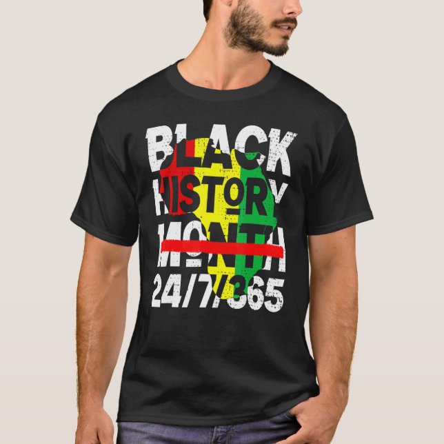 Camiseta Black History Month 247365 2023 Proud African Mela (Frente)