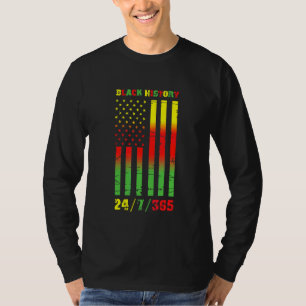 Camiseta Black History Month 247365 African American Flag P
