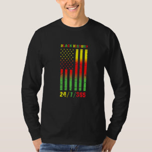 Camiseta Black History Month 247365 African American Flag P