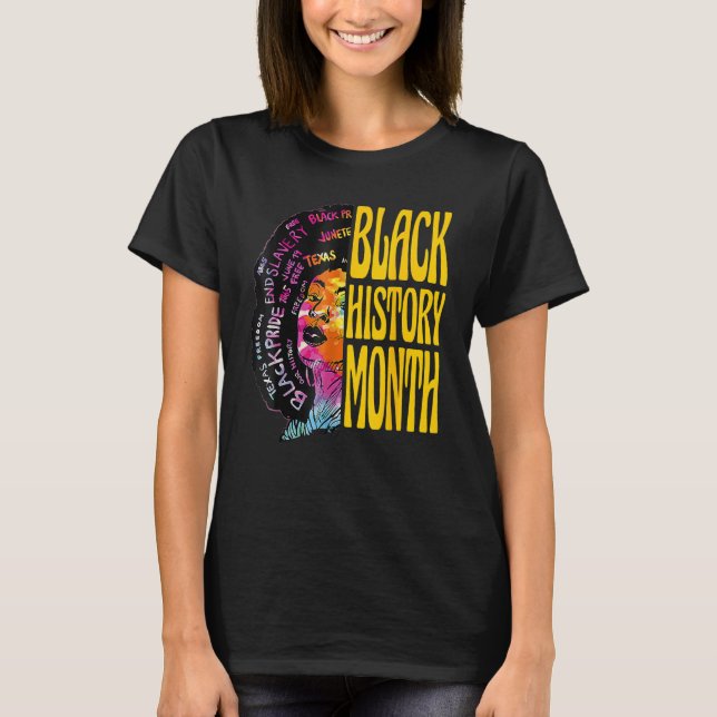 Camiseta Black History Month 247365 African American Pride  (Frente)