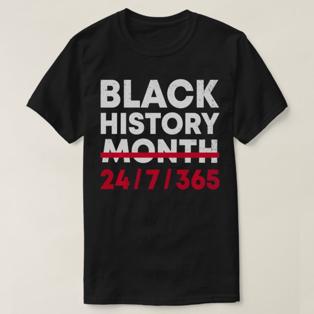 Camiseta Black History Month 247365 African American Pride  (Frente do Design)