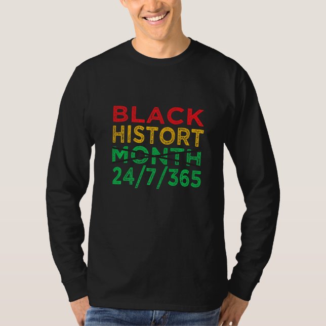 Camiseta Black History Month 247365 African Melanin Black (Frente)