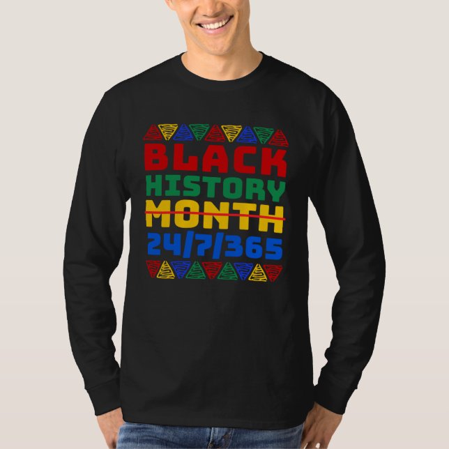 Camiseta Black History Month 247365 African Melanin Freedom (Frente)