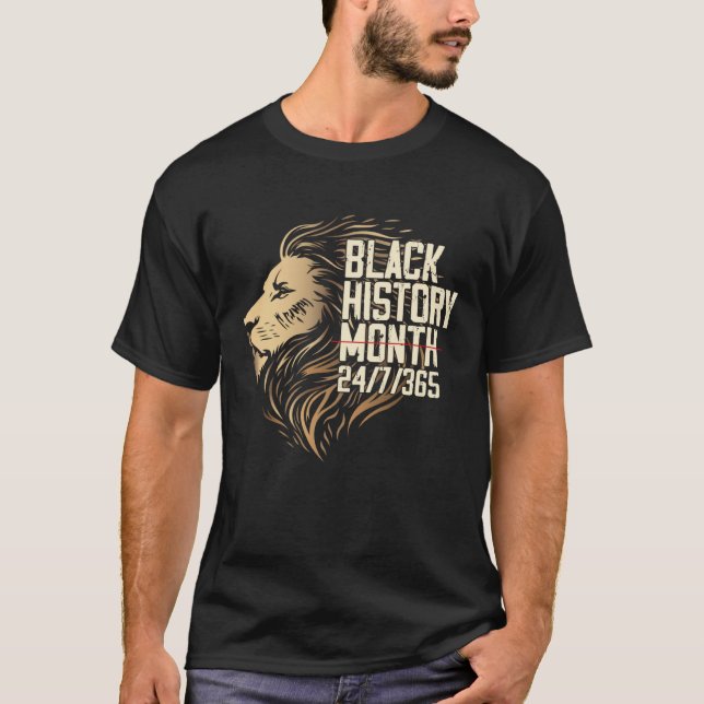 Camiseta Black History Month 247365 Cool African Melanin Li (Frente)
