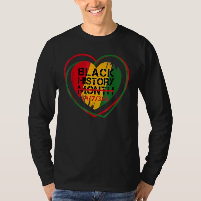 Camiseta Black History Month 247365 Melanin Afro African Pr (Frente)