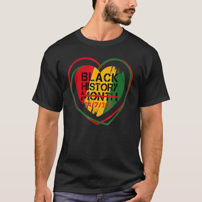 Camiseta Black History Month 247365 Melanin Afro African Pr (Frente)