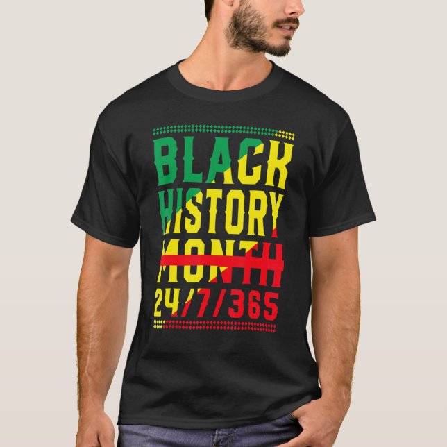 Camiseta Black History Month 247365 Melanin Pride African A (Frente)
