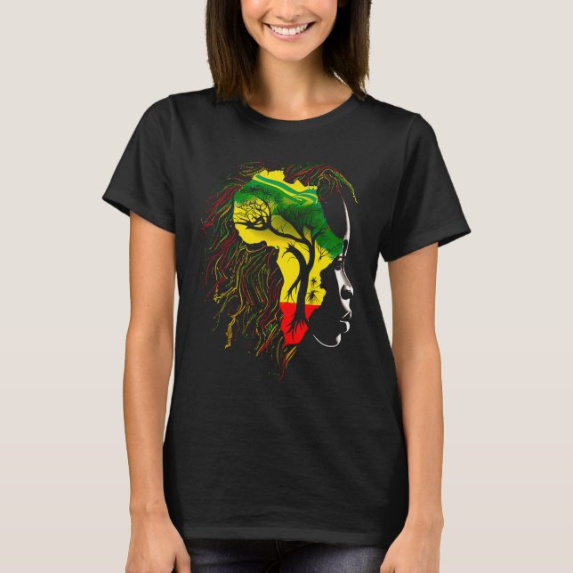 Camiseta Black history month  African American Ancestors' r (Frente)
