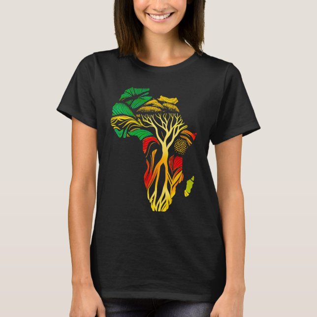Camiseta Black history month  African American Ancestors' r (Frente)