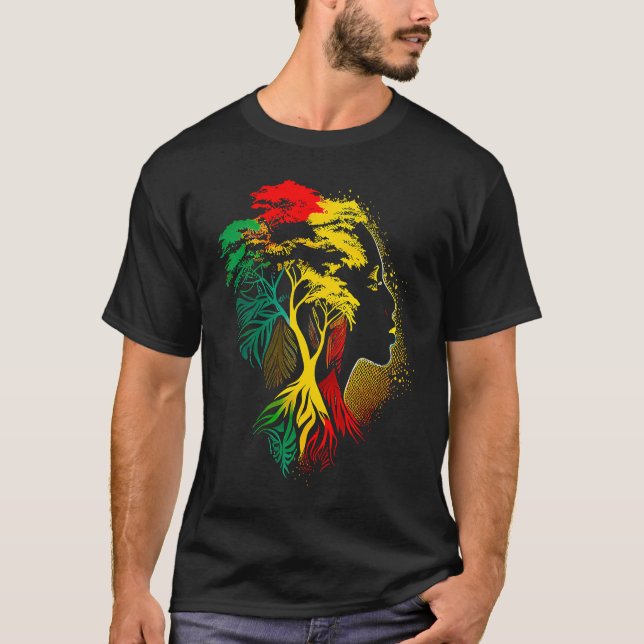 Camiseta Black history month  African American Ancestors' r (Frente)