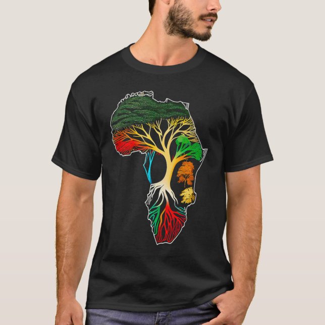 Camiseta Black history month  African American Ancestors' r (Frente)