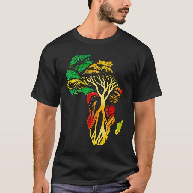 Camiseta Black history month  African American Ancestors' r (Frente)