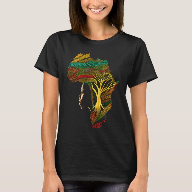 Camiseta Black history month  African American Ancestors' r (Frente)