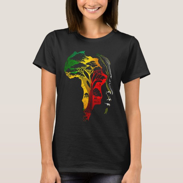 Camiseta Black history month  African American Ancestors' r (Frente)