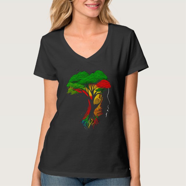 Camiseta Black history month  African American Ancestors' r (Frente)