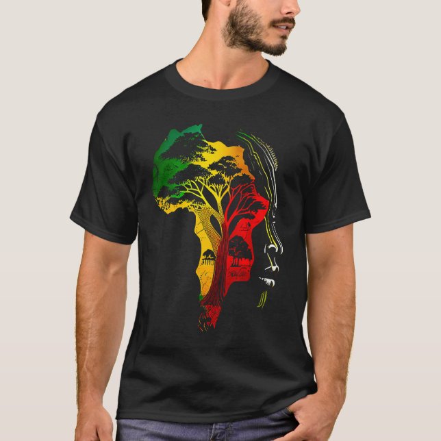 Camiseta Black history month  African American Ancestors' r (Frente)