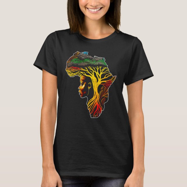 Camiseta Black history month  African American Ancestors' r (Frente)