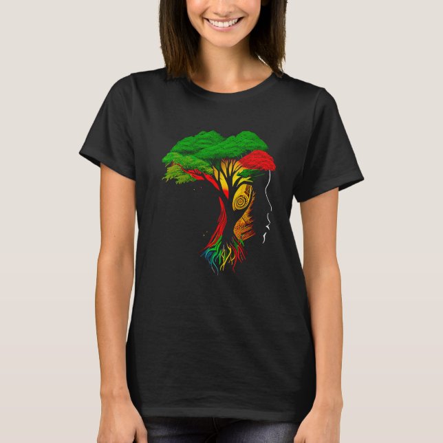 Camiseta Black history month  African American Ancestors' r (Frente)