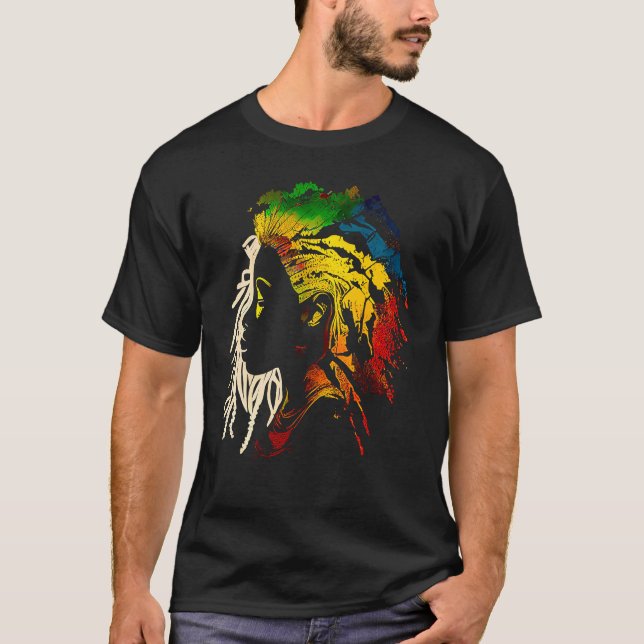 Camiseta Black history month  African American Ancestors' r (Frente)