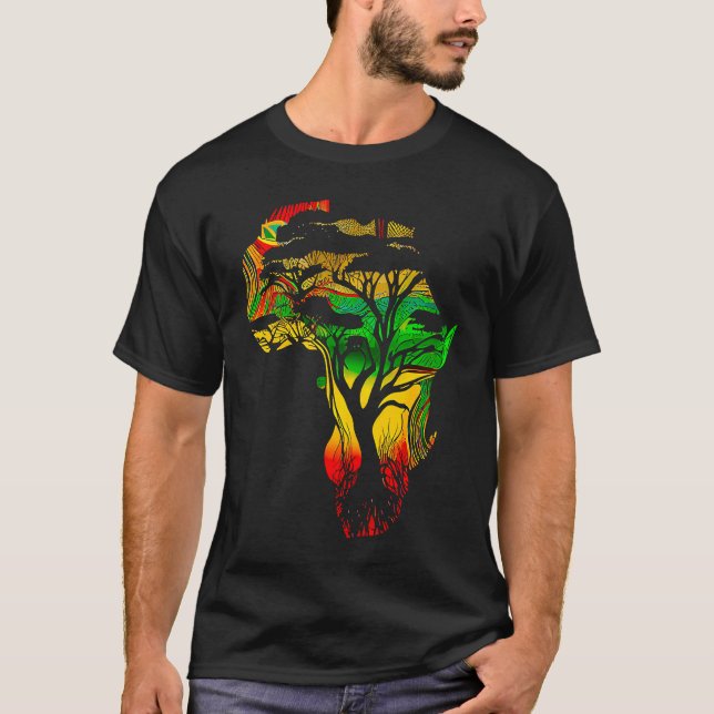 Camiseta Black history month  African American Ancestors' r (Frente)