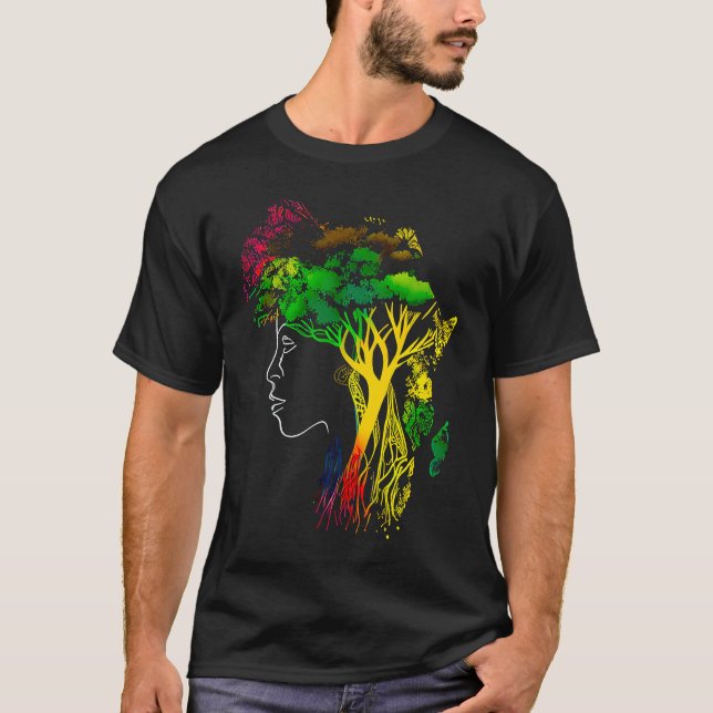 Camiseta Black history month  African American Ancestors' r (Frente)