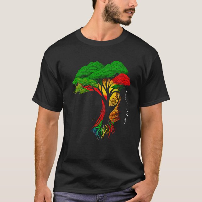 Camiseta Black history month  African American Ancestors' r (Frente)