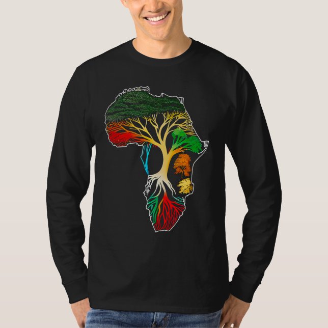 Camiseta Black history month  African American Ancestors' r (Frente)