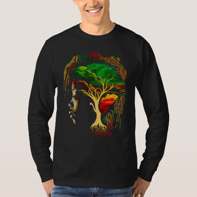 Camiseta Black history month  African American Ancestors' r (Frente)