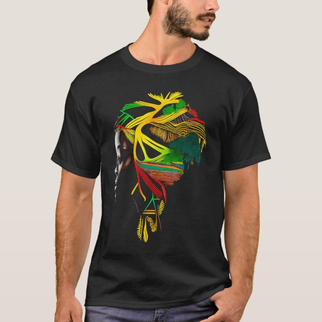 Camiseta Black history month  African American Ancestors' r (Frente)
