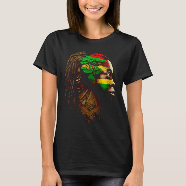 Camiseta Black history month  African American Ancestors' r (Frente)