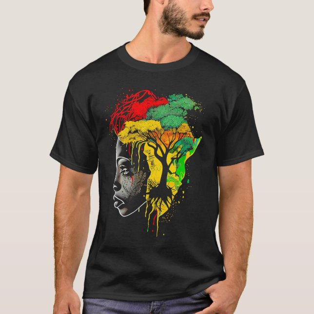 Camiseta Black history month  African American Ancestors' r (Frente)
