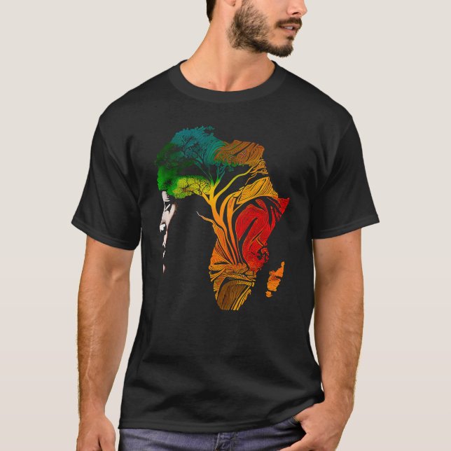 Camiseta Black history month  African American Ancestors' r (Frente)