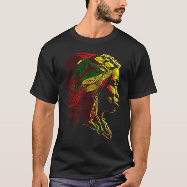 Camiseta Black history month  African American Ancestors' r (Frente)