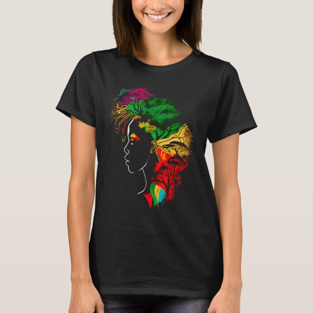 Camiseta Black history month  African American Ancestors' r (Frente)