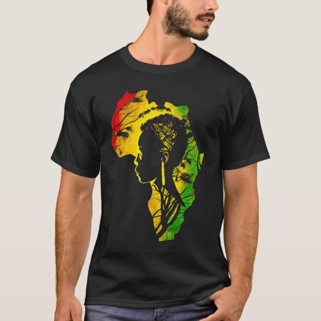 Camiseta Black history month  African American Ancestors' r (Frente)