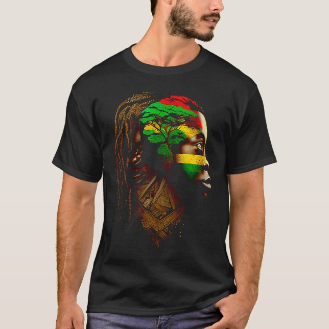 Camiseta Black history month  African American Ancestors' r (Frente)