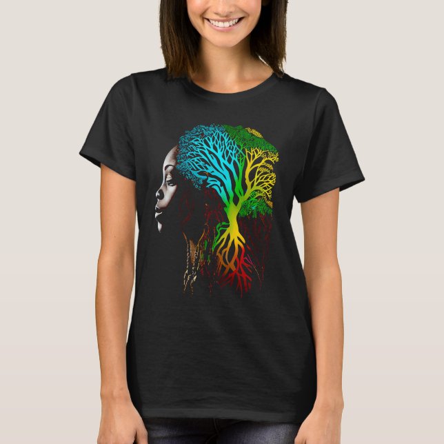 Camiseta Black history month  African American Ancestors' r (Frente)